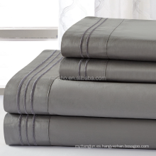 Juegos de cama de cubierta de lino de lino de hotel a prueba de suciedad